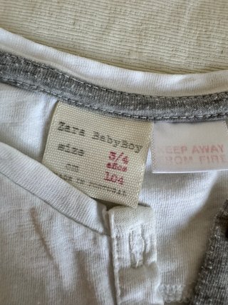 Lote 2 camisetas y bermudas Zara 3-4 años
