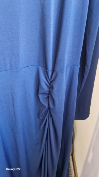 Vestido azul manga larga