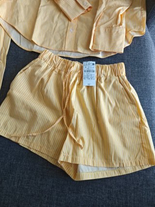 Conjunto 3 piezas amarillo rayas