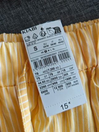 Conjunto 3 piezas amarillo rayas