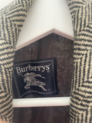 Abrigo Burberry Lana Gris Talla 52 Largo 14
