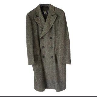 Abrigo Burberry Lana Gris Talla 52 Largo 14