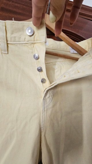 Pantalón Mango Amarillo Talla 40