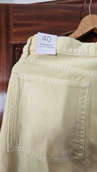 Pantalón Mango Amarillo Talla 40
