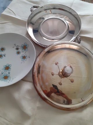 Besuguera Vintage Metal Porcelana