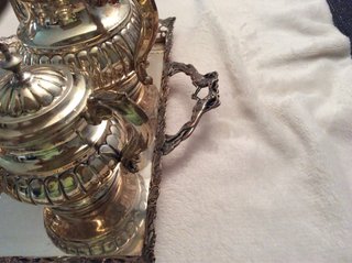 Juego té/café alpaca. SIN BANDEJA