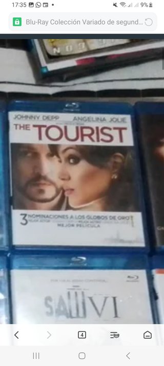 Lote 7 Películas Blu-ray/DVD