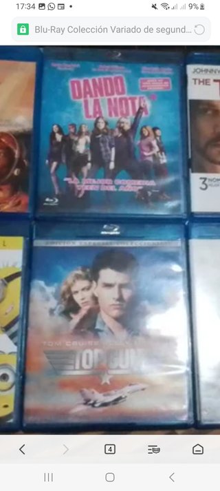Lote 7 Películas Blu-ray/DVD