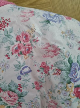 Bata Albornoz Reversible Flores Rosas