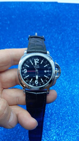 Orologio Automatico I G TIME Nero/Argento