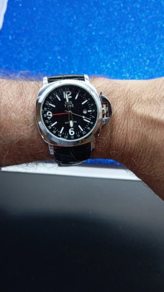 Orologio Automatico I G TIME Nero/Argento
