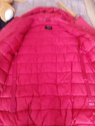 Chaquetón de invierno rojo