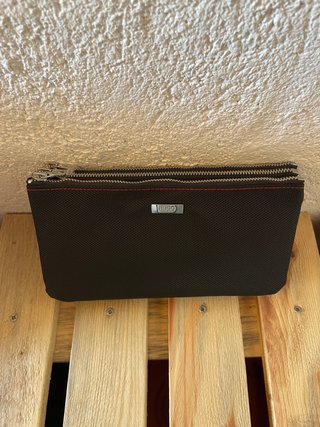 Cartera Hugo Boss Negra Cremallera Nueva