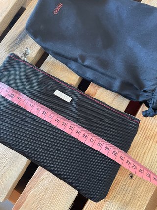 Cartera Hugo Boss Negra Cremallera Nueva