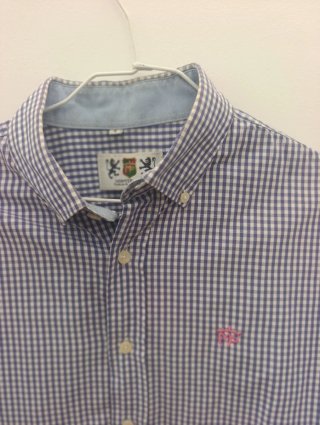 Camisa Montepicaza Cuadros Azul y Blanco