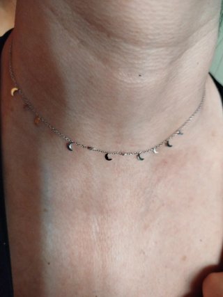 Collar Plata 925 Lunas