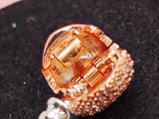 Pulsera Pandora pave circonitas color Oro Rosa 19c