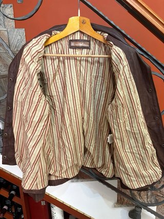 Giacca in vera pelle morbida leggera vintage