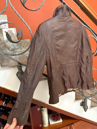 Giacca in vera pelle morbida leggera vintage