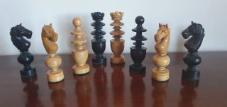 Ajedrez madera antiguo grande