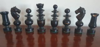 Ajedrez madera antiguo grande