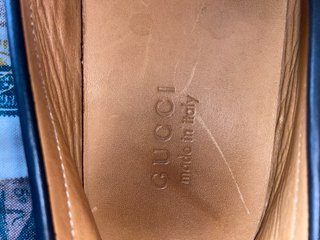 Mocasines Gucci Driver de Piel Guccissima (Negro)