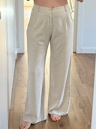 Pantalones System Action Talla S Beige