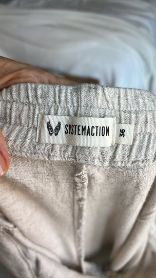 Pantalones System Action Talla S Beige