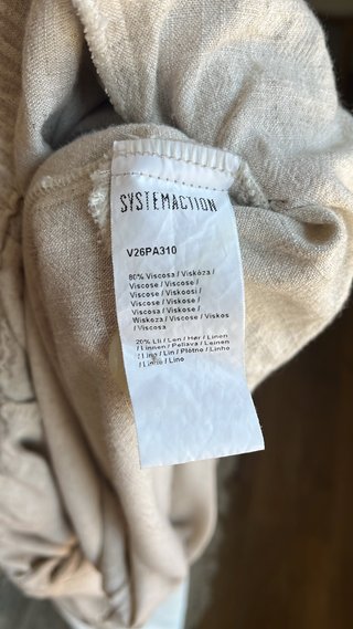 Pantalones System Action Talla S Beige