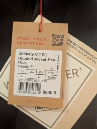 Chaqueta Mammut Ultimate VIII SO Hooded Hombre L
