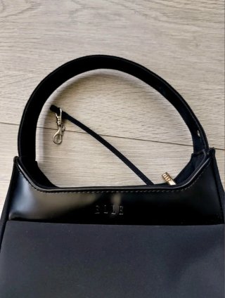 Bolso de mano negro ELLE