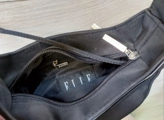 Bolso de mano negro ELLE