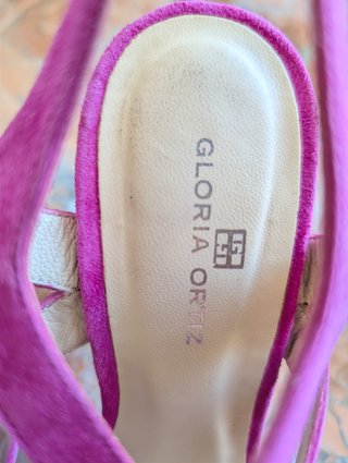 Tacones Gloria Ortiz Fucsia Talla 37-1 solo uso