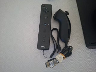 Consola Nintendo Wii Negra Completa