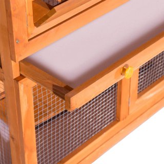Conejera Madera Exterior 2 Niveles Jaula