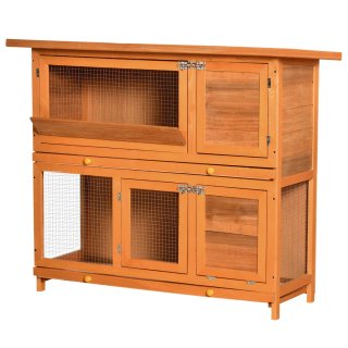 Conejera Madera Exterior 2 Niveles Jaula