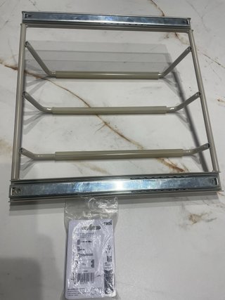 Colgador extraíble Ikea beige metal