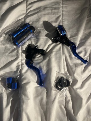 Manetas y Puños Moto Universales Azul