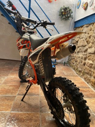 Pit Bike XL Kayo TT 125 4T 2021 Naranja/Blanca