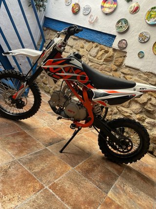 Pit Bike XL Kayo TT 125 4T 2021 Naranja/Blanca