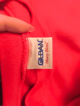 Sudadera Roja estampada falsa de Carhartt