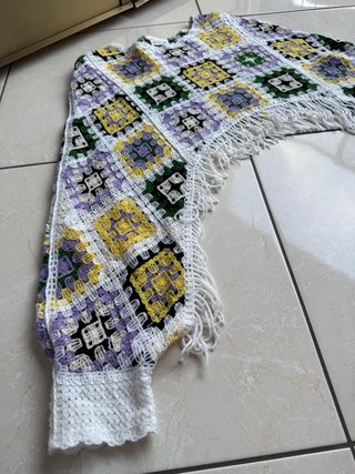 Coprispalle uncinetto granny squares