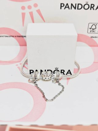 Cadena Seguridad Pandora Universo Plata S925