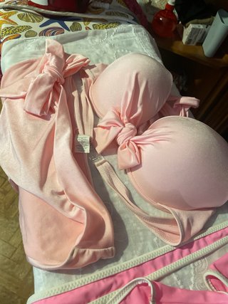 Bañador y bikini rosa T.46