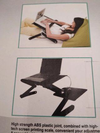 Mesa portátil aluminio multifuncional