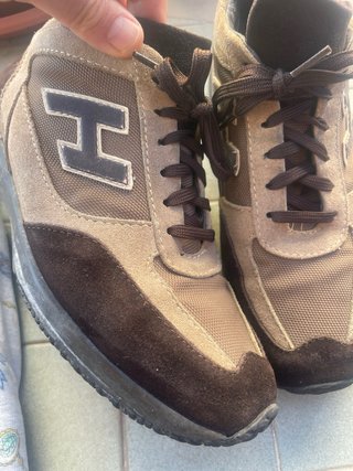 Scarpe Hogan beige/marrone