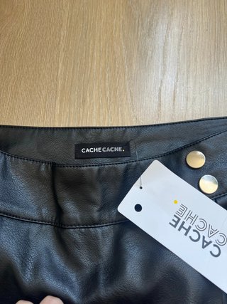 Cache Cache Falda-pantalón cuero Talla S