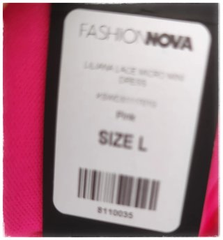 Vestido fucsia corto con aros talla L