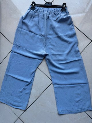 Pantaloni leggeri gamba ampia taglia unica