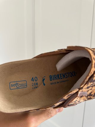 Zuecos Birkenstock pelo leopardo